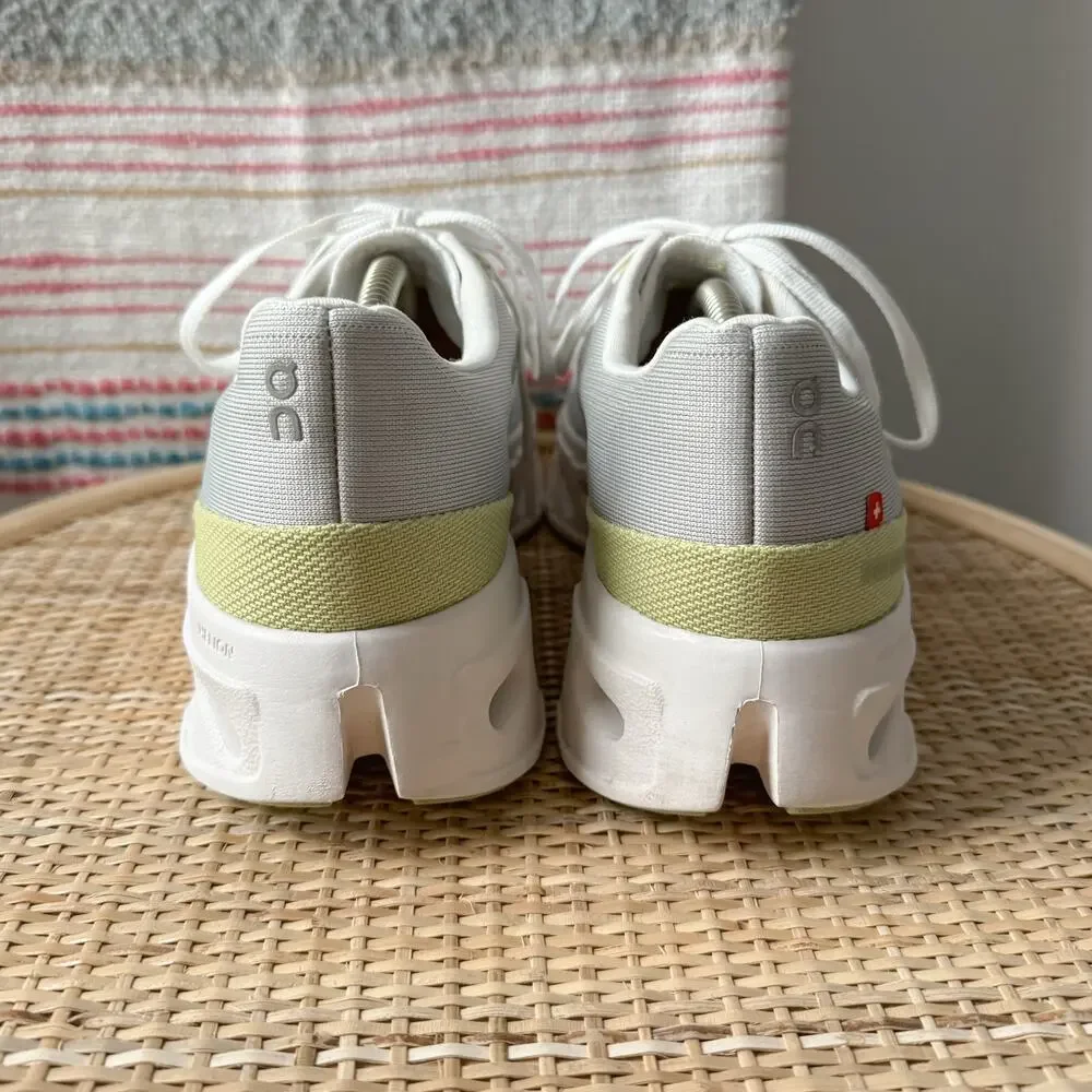 On Cloudeclipse Alloy White Sand Grey Road Running Walking Sneakers Women’s 9.5 - Picture 5 of 8